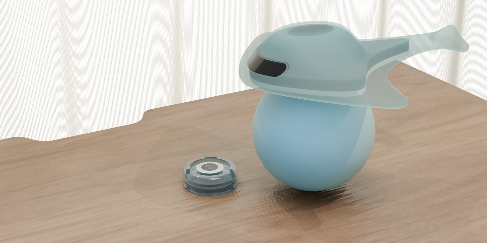 Mechanic final layout: a small physical companion on a desk